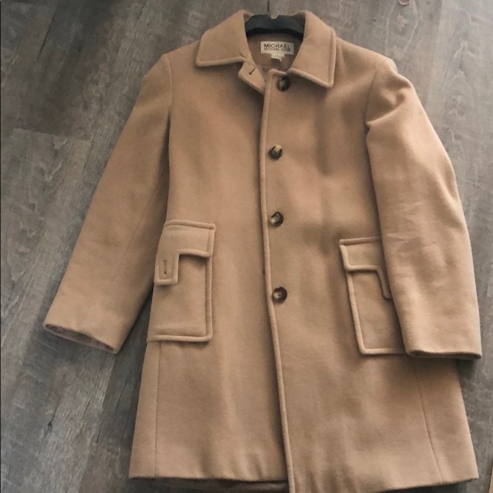 Michael by Michael Korda Camel Wool Coat